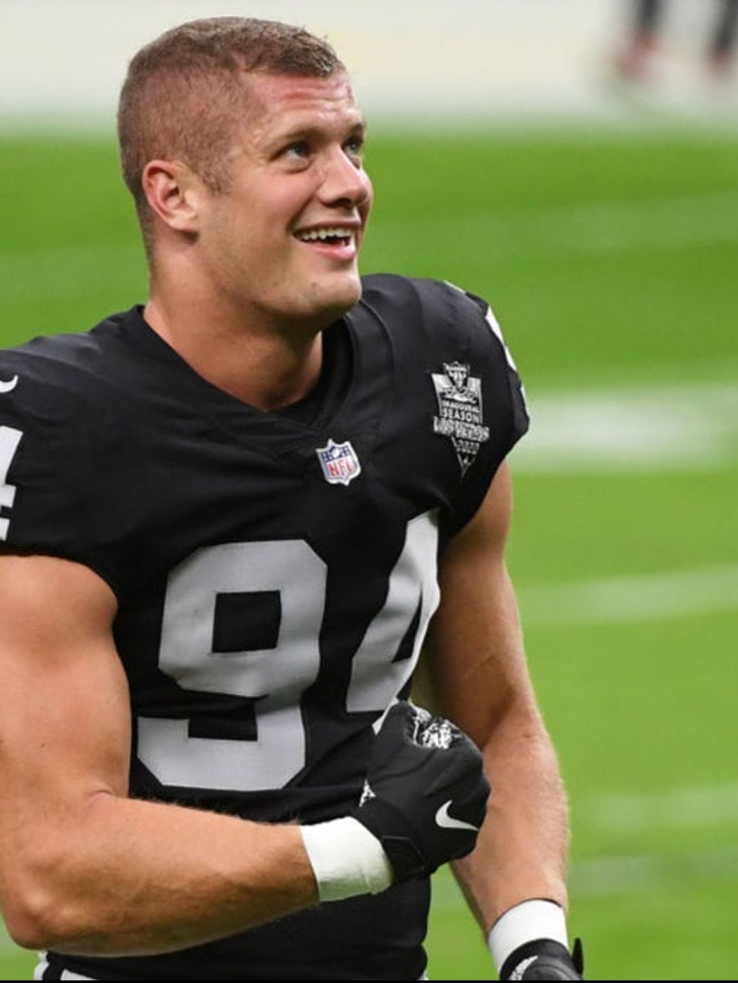 Support floods in to Carl Nassib after NFL star comes out out as gay in historic announcement