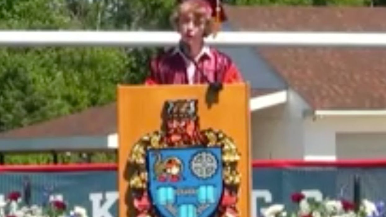 Valedictorian ‘has graduation speech cut off’ after he began speaking about coming out