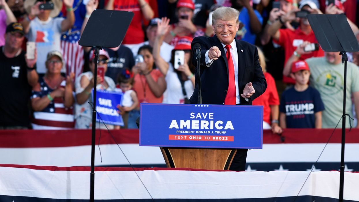 Twitter responds to Trump’s first rally since leaving the White House