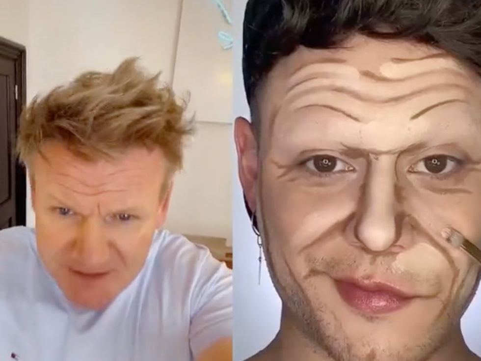 Gordon Ramsay has hilarious reaction to TikTok video of make-up artist  trying to copy his craggy face | indy100