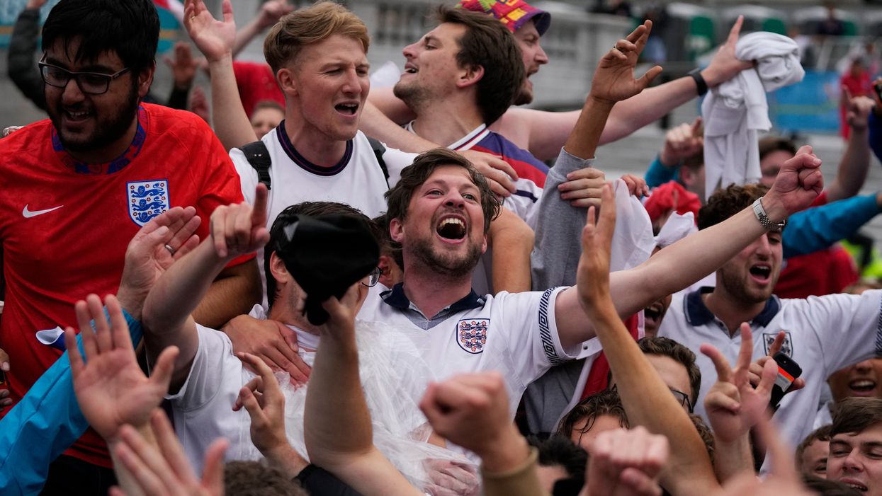 How fans celebrated England’s win over Germany at Euro 2020 – in pictures