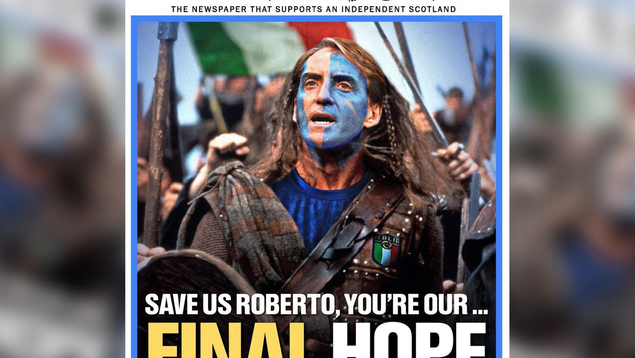 Scottish newspaper The National urges Italy win with cheeky front-page mock-up – here’s how people reacted