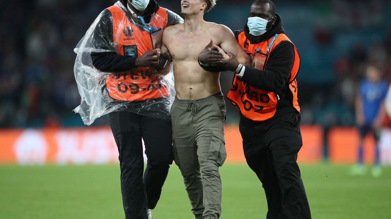 Little Mix TV show contestant revealed as Euro 2020 final pitch invader