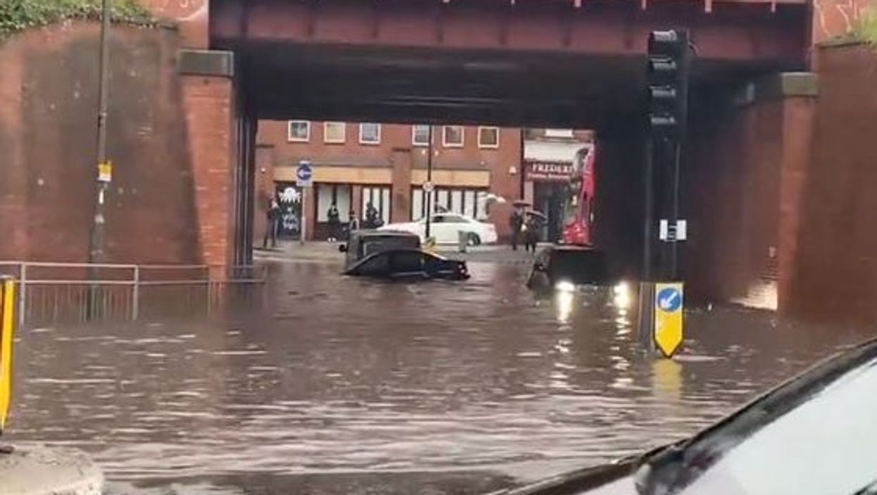 London floods: Nine of the most dramatic videos as parts of capital submerged after heavy rain