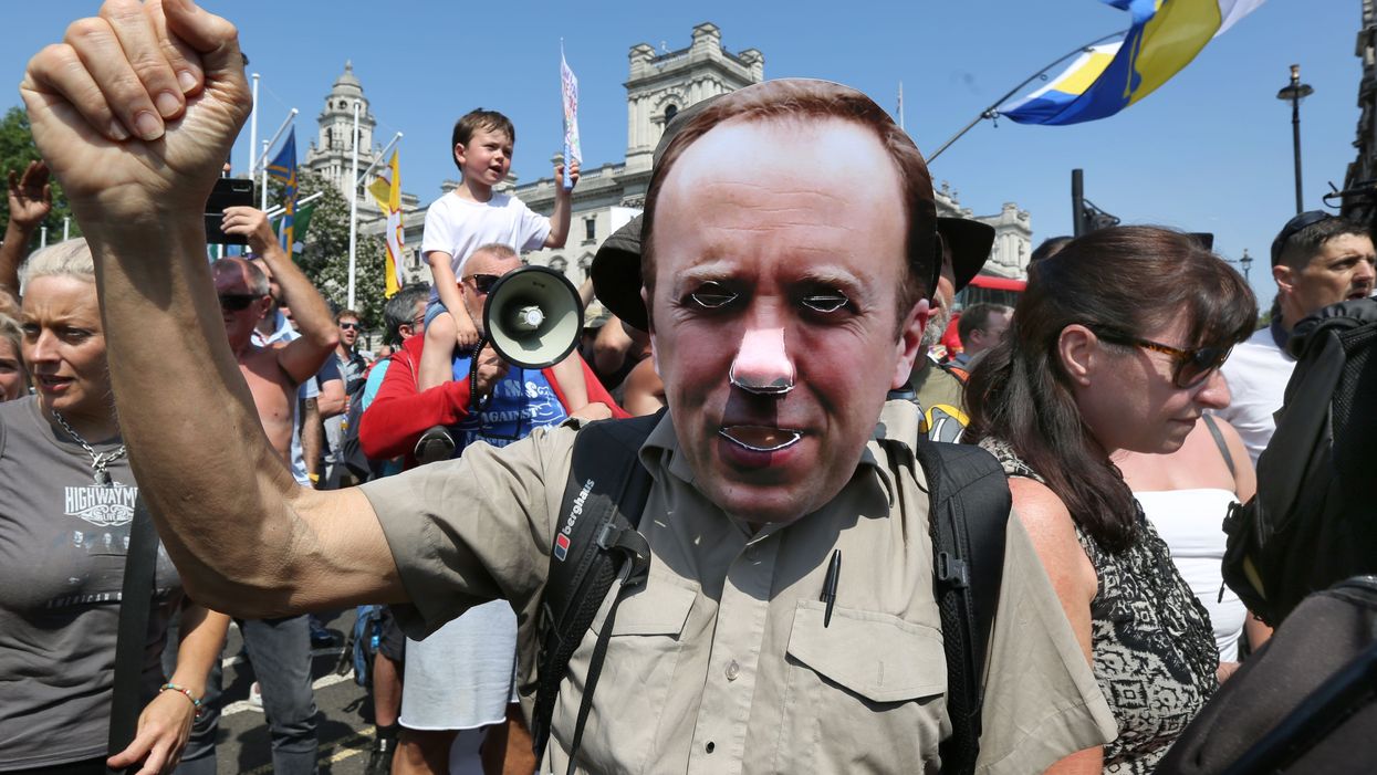 Anti-lockdown protesters cause a scene in London on Freedom Day