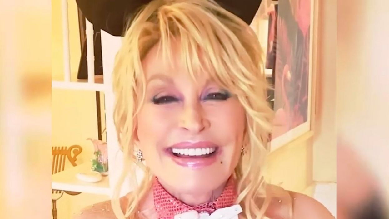 Dolly Parton gives a glimpse of husband Carl as she recreates 1978 Playboy shoot – and fans love it