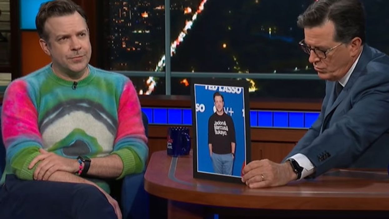 Audience cheers Marcus Rashford after Jason Sudeikis praised him on The Late Show with Stephen Colbert