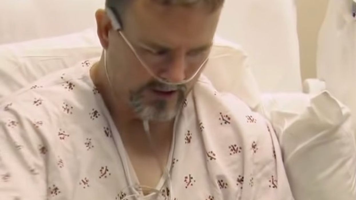 People stunned as man hospitalised with Covid tells TV crew he still won’t get vaccine