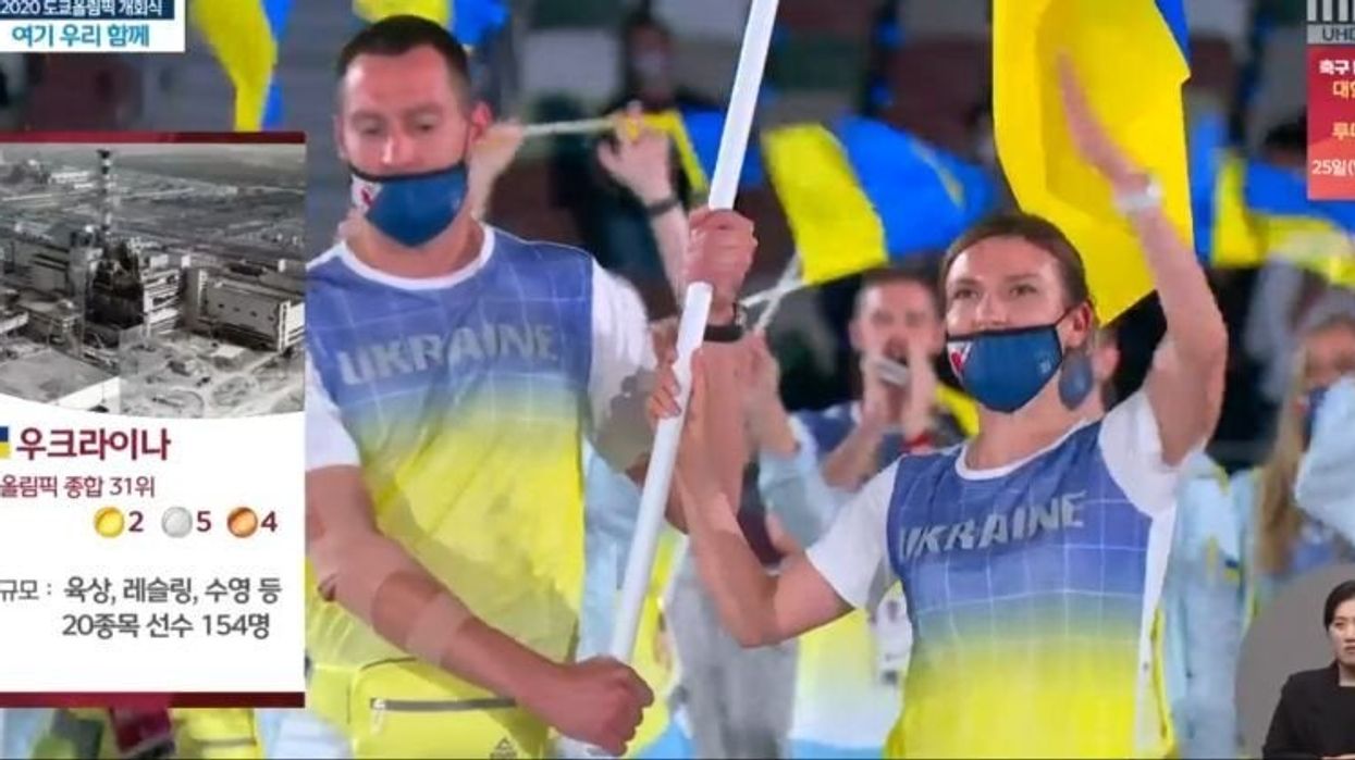 South Korean channel apologises for broadcasting ‘inappropriate images’ during Olympics opening ceremony