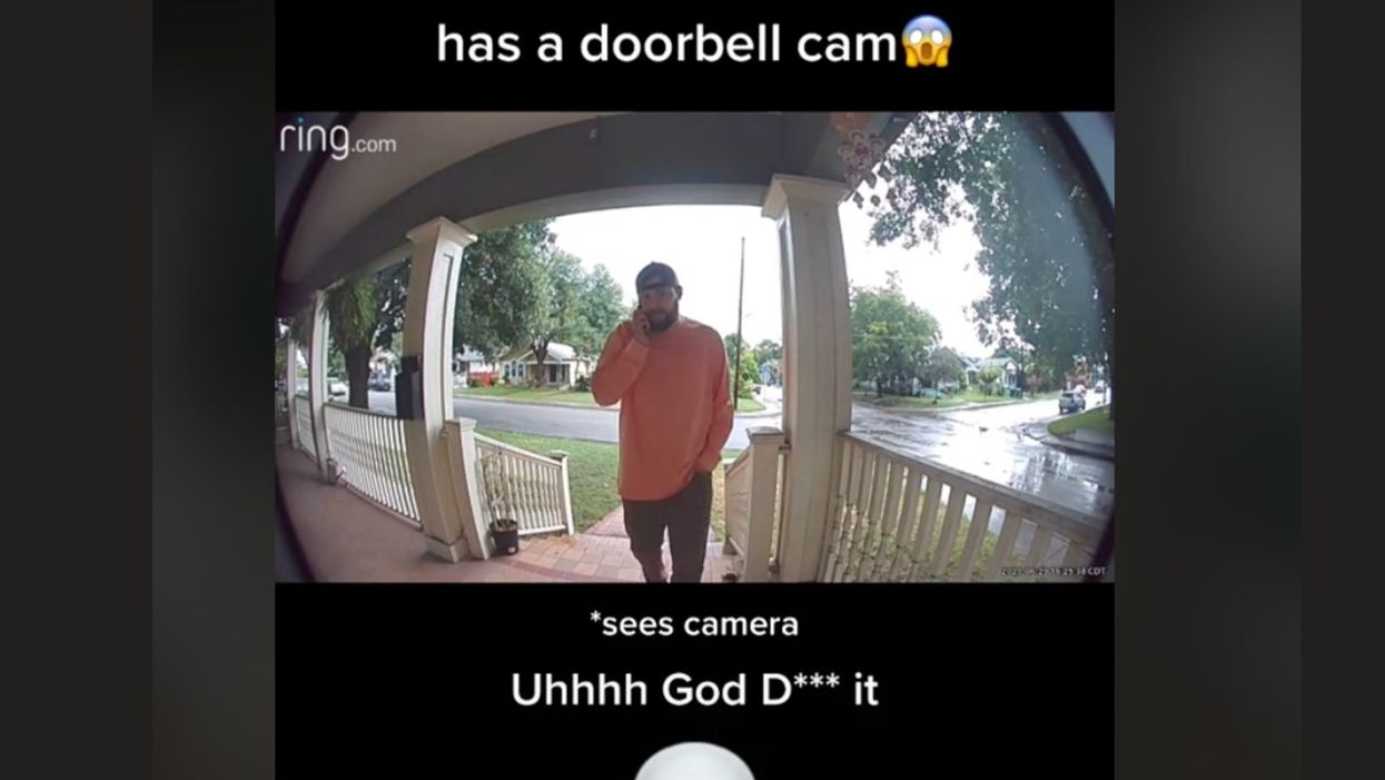 Man calls girlfriend’s dad a d***head outside his house – then realises he’s on camera