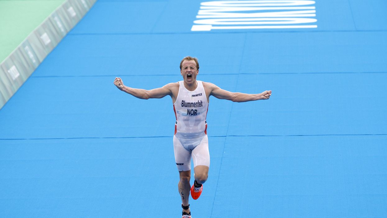 Norway’s triathlon hero Kristian Blummenfelt compared to Superman after all-white uniform becomes see-through