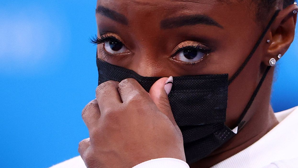 Simone Biles flooded with support after she drops out of women’s Olympic gymnastics team final
