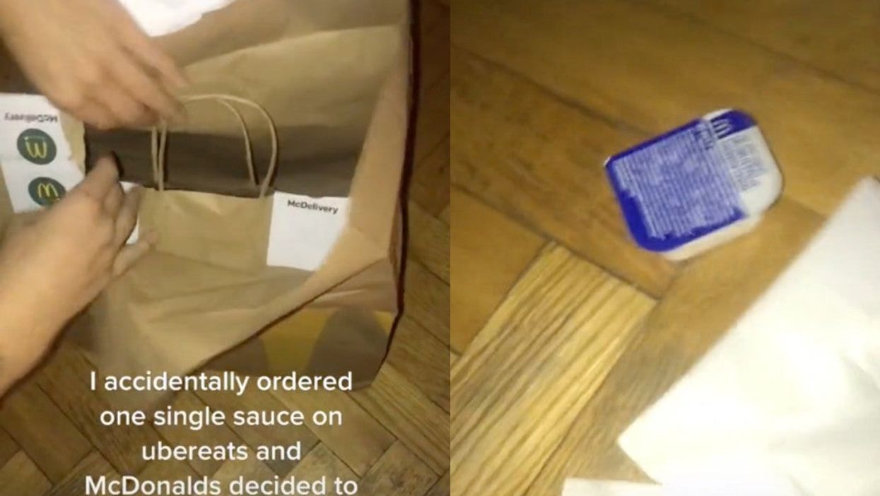 Viral TikTok video claims that a McDonald’s used five bags to send just one sachet of sauce