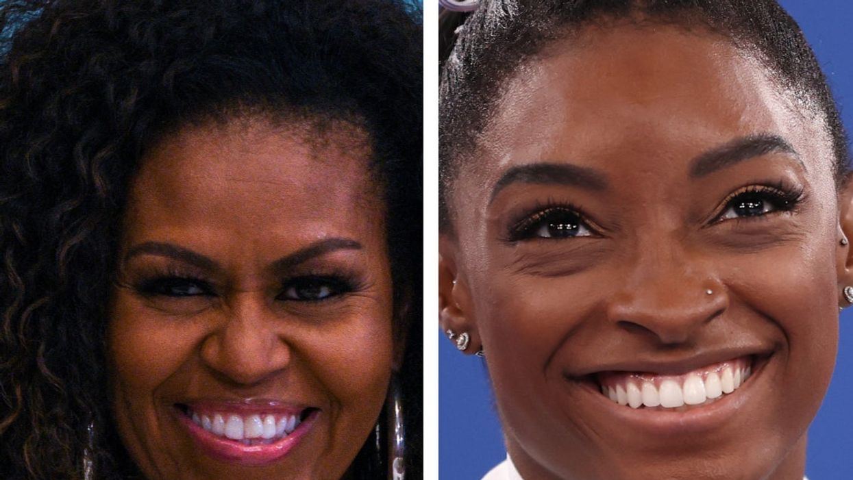 Michelle Obama sent this sweet message of support to Simone Biles