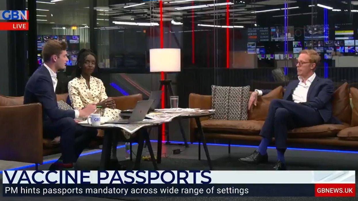 GB News journalist Tom Harwood rips into Laurence Fox over vaccine views - and it’s ruffled viewers