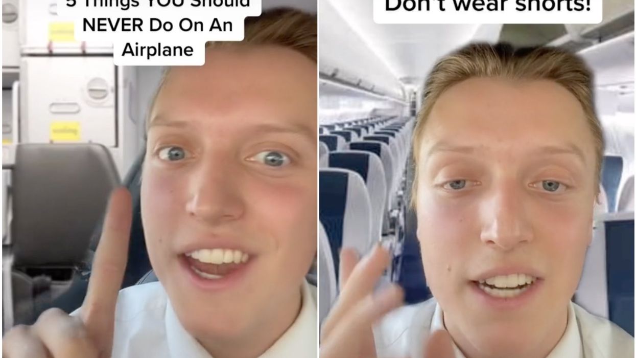 Flight attendant reveals why you should never wear shorts on a plane