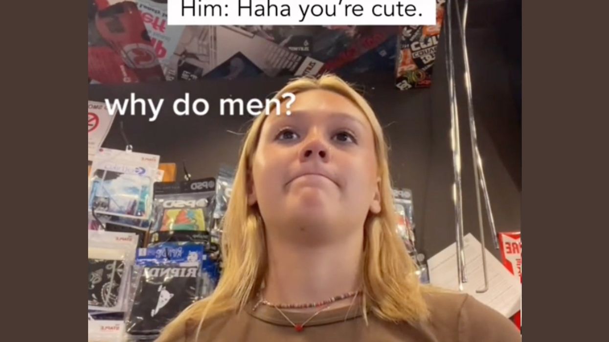 Viral TikTok shows older man ‘persistently hitting on’ uncomfortable teen as she tries to work