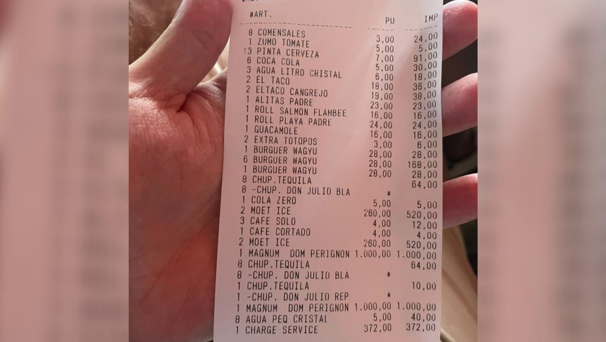 Man roasted for complaining about waiter tip after spending £3,500 on burger and champagne dinner