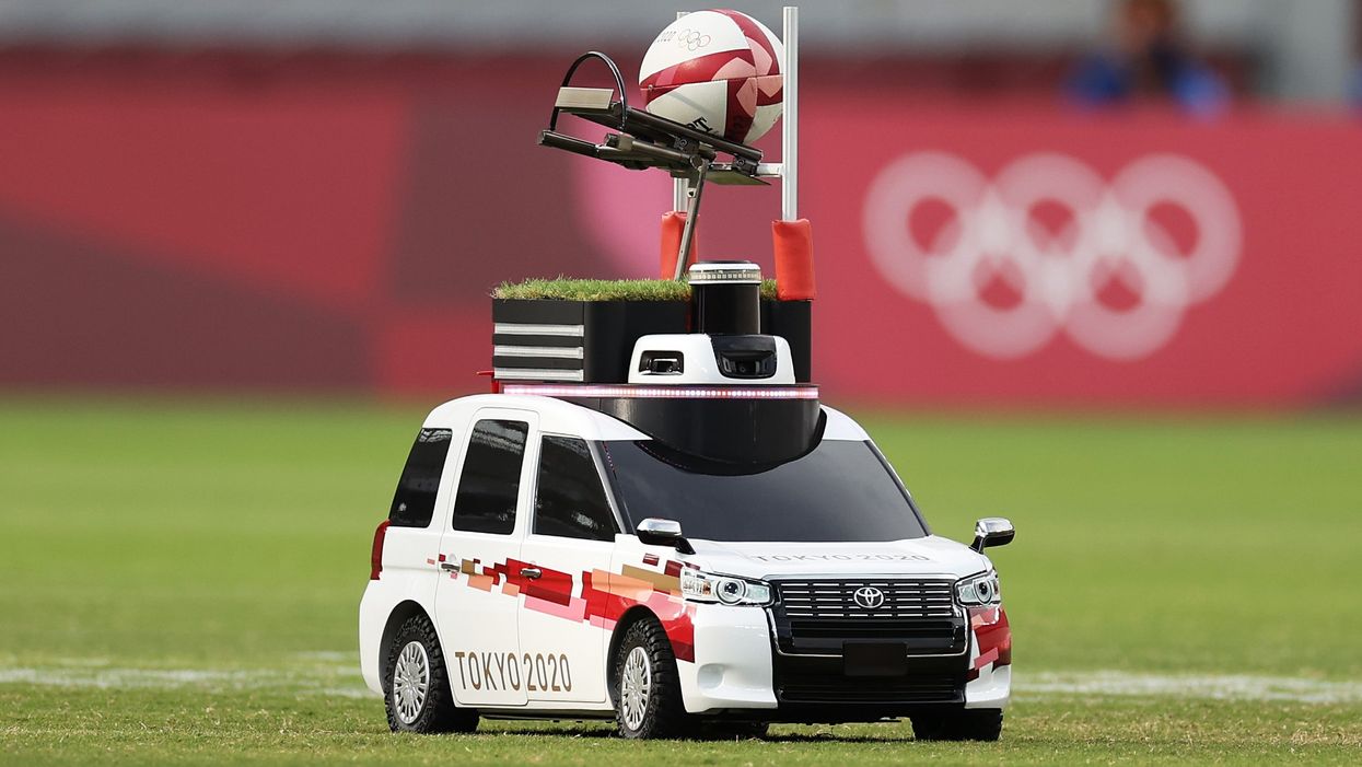 The Tokyo Olympics has its own version of the cute tiny car from Euro 2020
