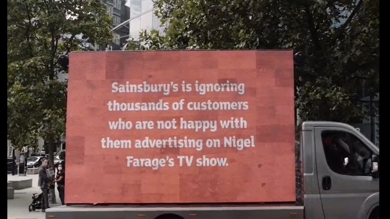 Sainsbury’s ends advertising campaign with GB News following backlash over Nigel Farage