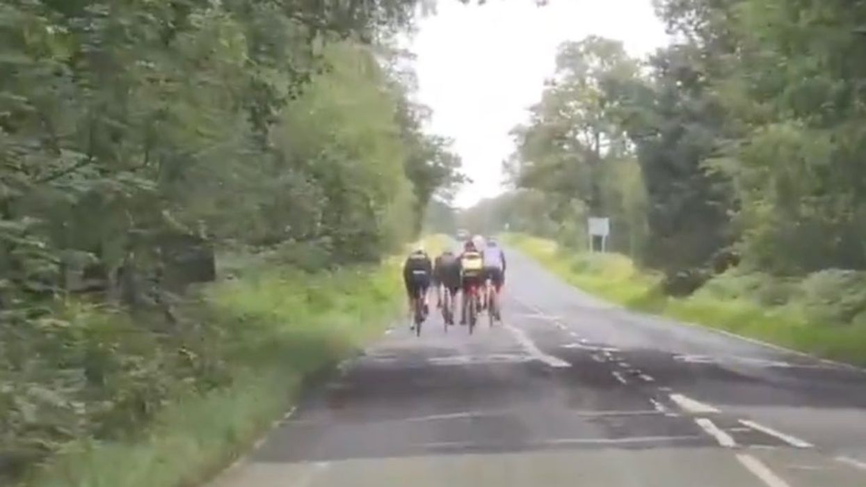 Jeremy Vine divides Twitter with video of cyclists riding four abreast – so who do you think is in the right?
