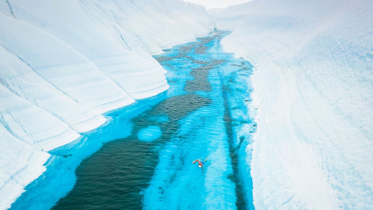 Endurance swimmer Lewis Pugh takes on his ‘most challenging’ swim to highlight climate crisis
