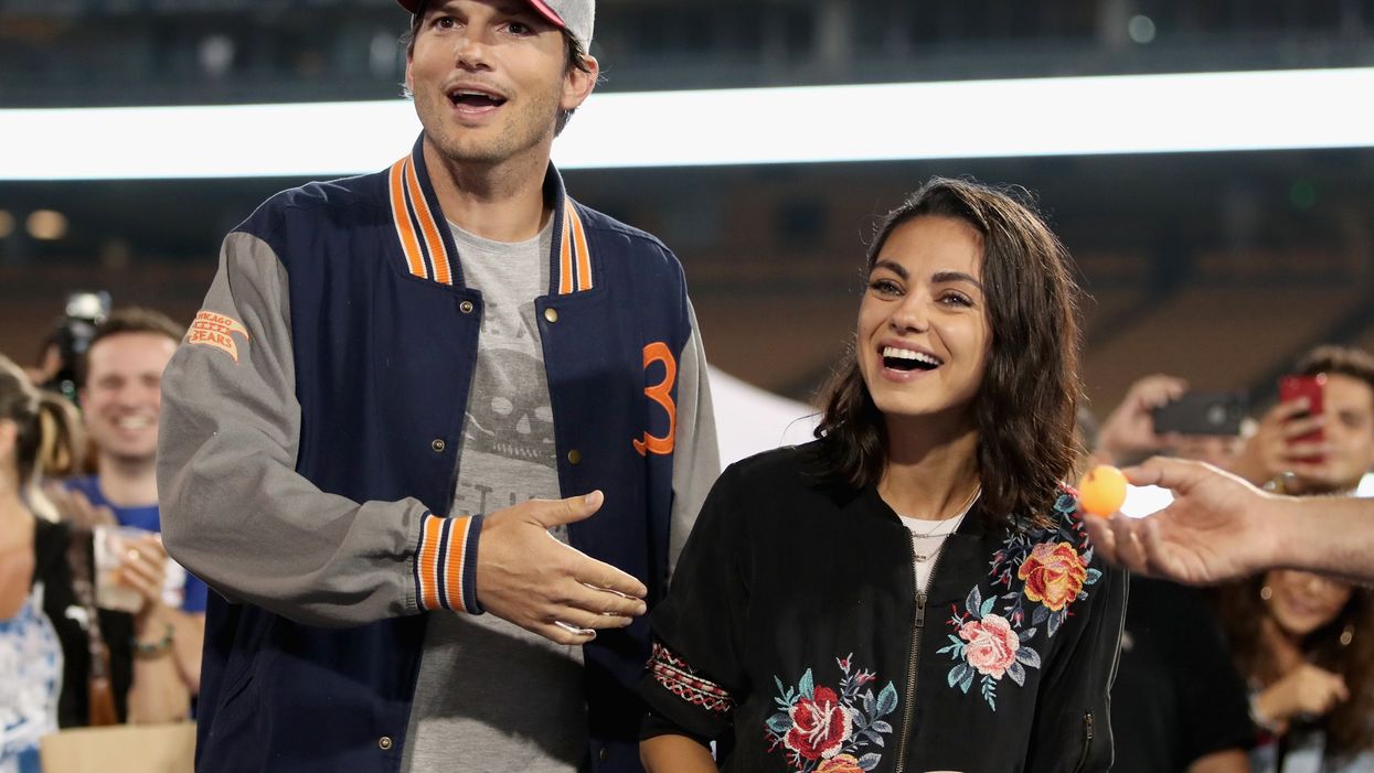 Ashton Kutcher and Mila Kunis address debate over bathing their children in the most hilarious way