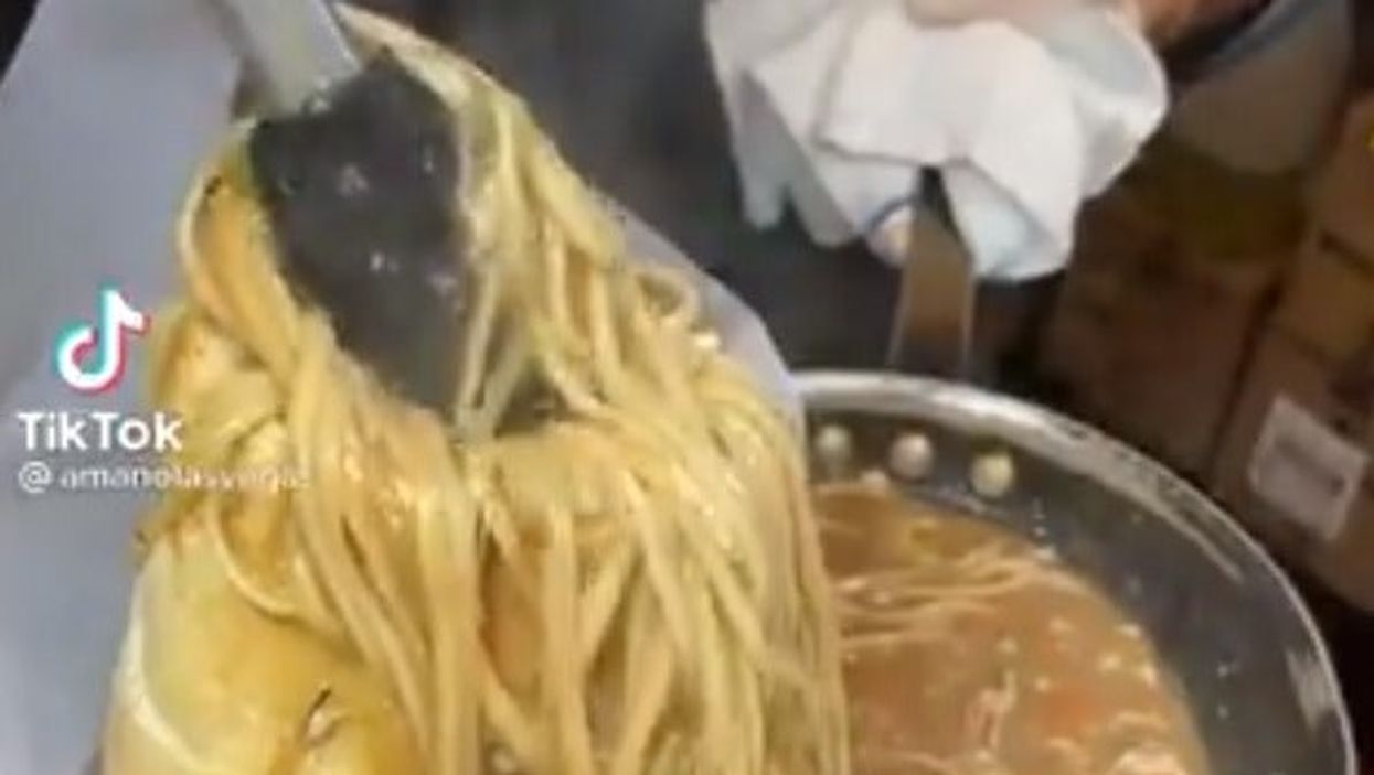 This loaf of bread filled with pasta dish has gone viral on TikTok – and Brits are absolutely baffled