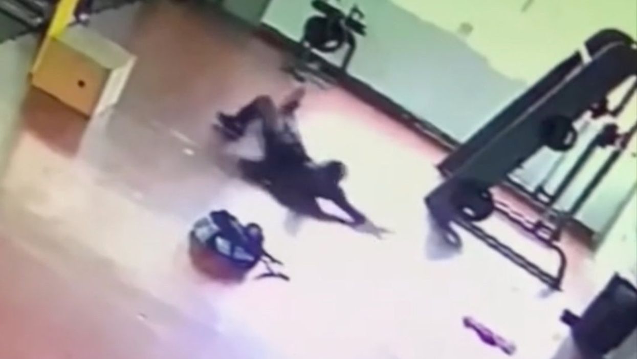 Viral TikTok shows ‘terrified’ man ‘attacked by ghost’ in gym