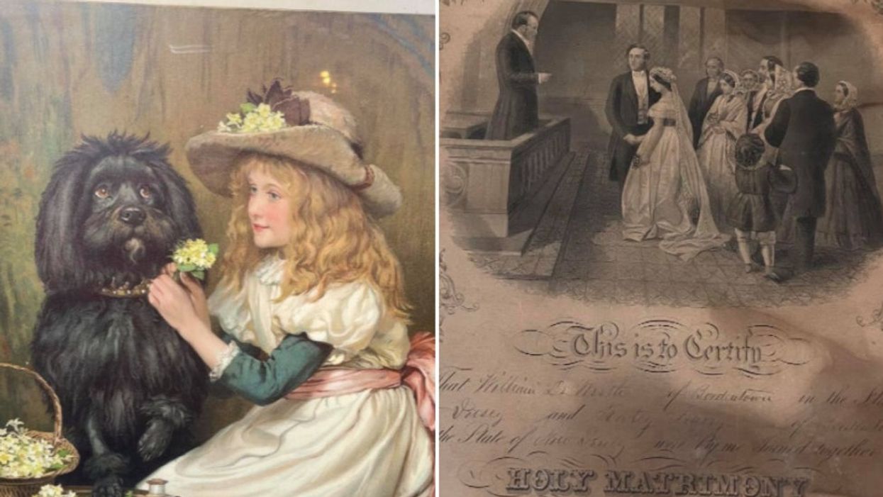 Thrift store tracks down great-granddaughter after unearthing 146-year-old marriage certificate