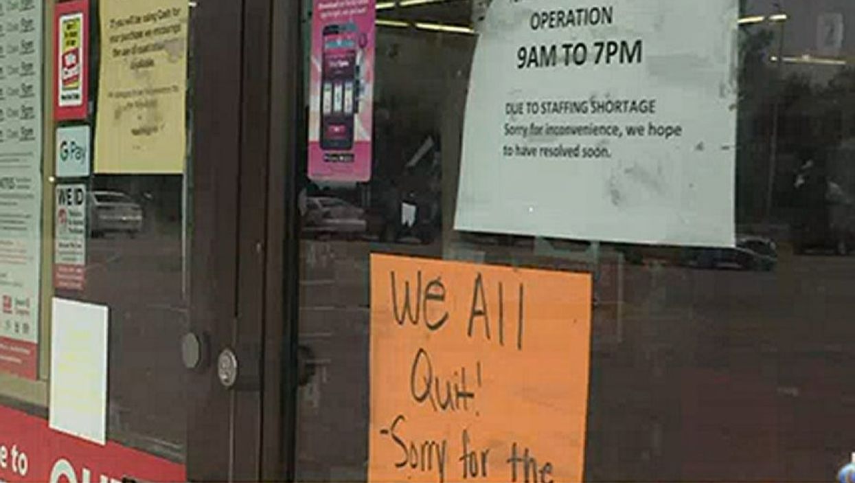Shop forced to close as entire staff quit over low pay and long hours
