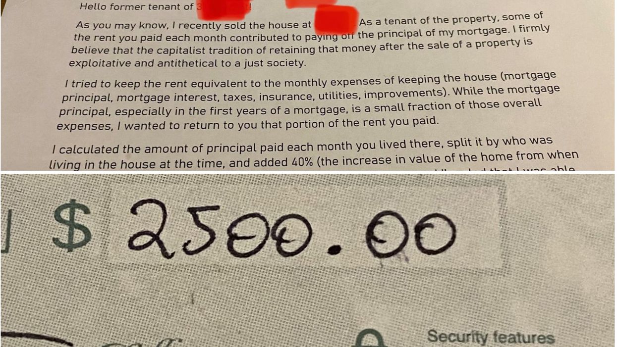 Landlord stuns former tenant with incredibly generous gesture