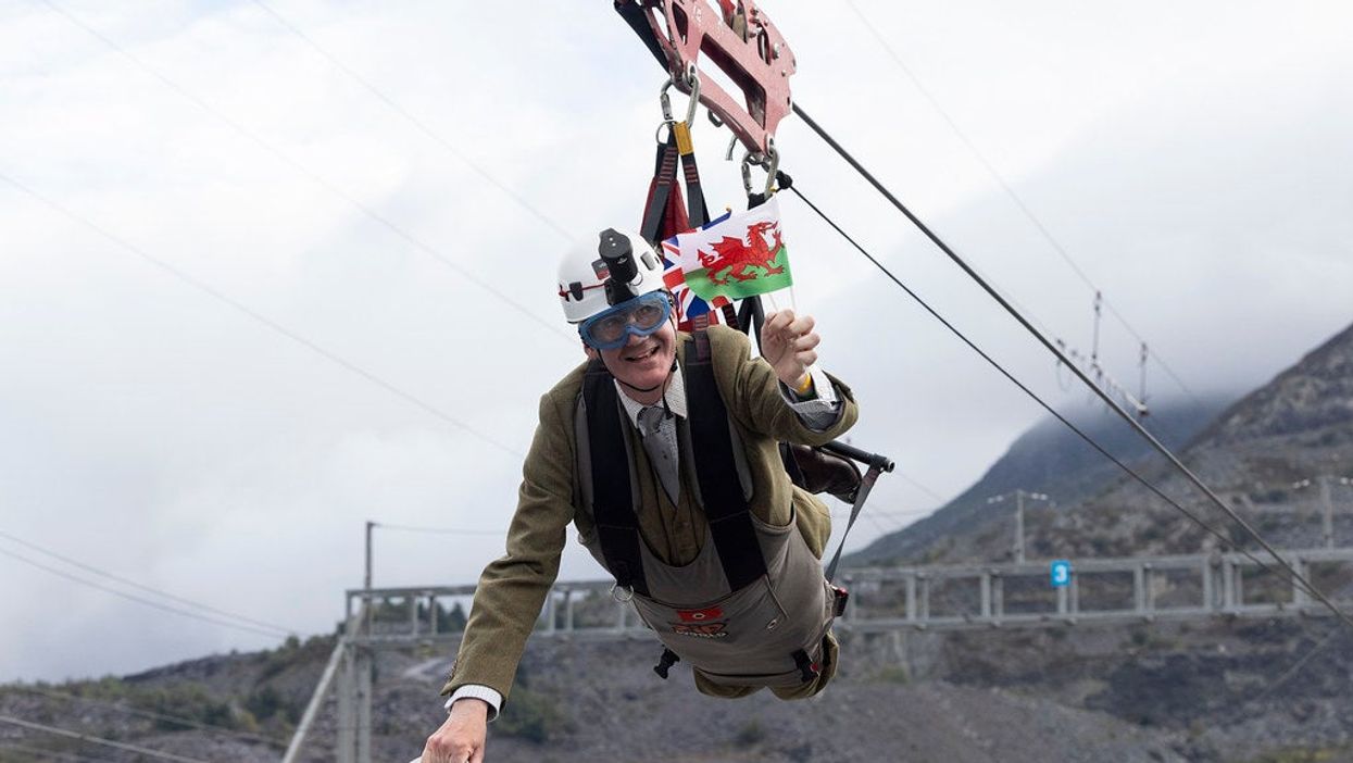 Jacob Rees-Mogg has been spotted on a zip line and people are having Boris Johnson flashbacks