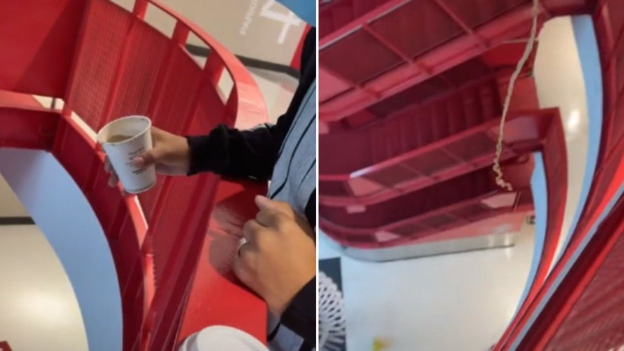 Viral prank where man pours coffee from a balcony onto strangers gets heavily criticised