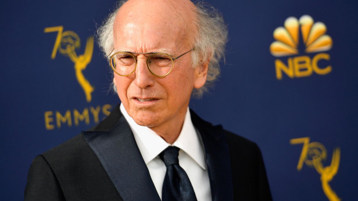 Larry David hailed as ‘iconic’ after being spotted plugging his ears at New York Fashion Week
