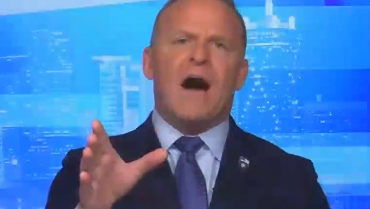 Newsmax host cuts feed and starts screaming after veteran offered mild criticism of Trump