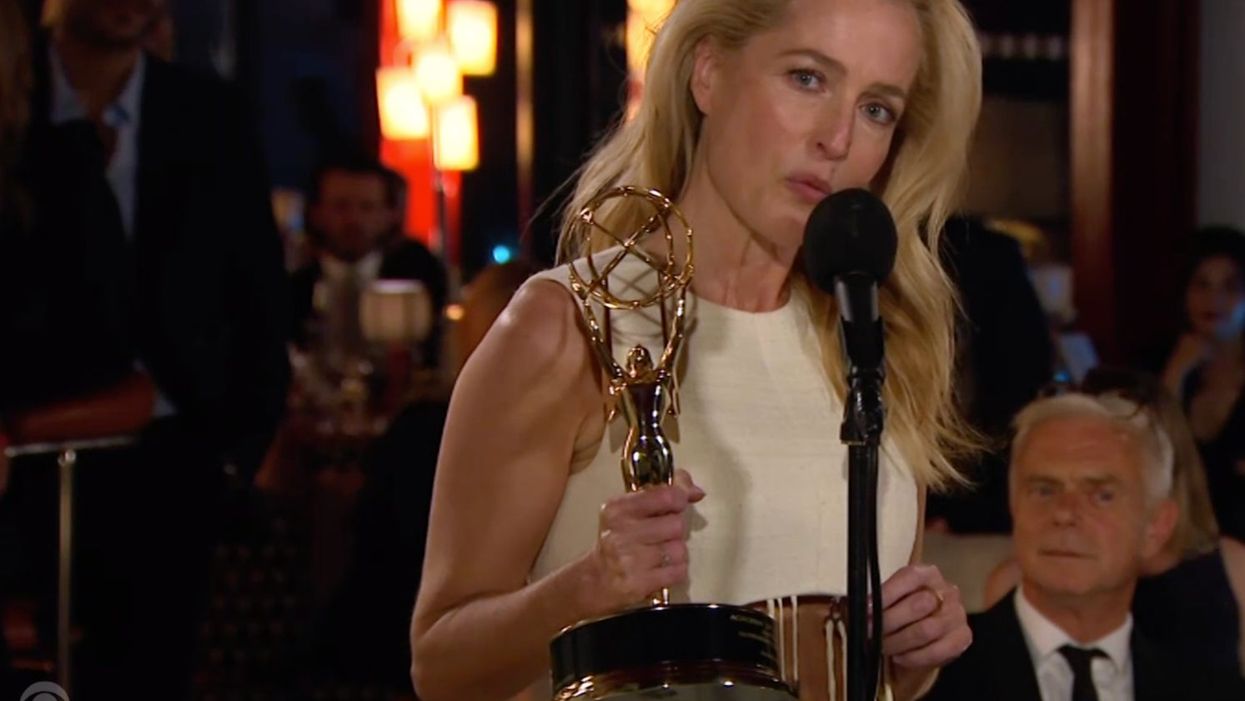 Awkward moment Gillian Anderson is asked if she’s ‘spoken to Margaret Thatcher’ about playing her in The Crown