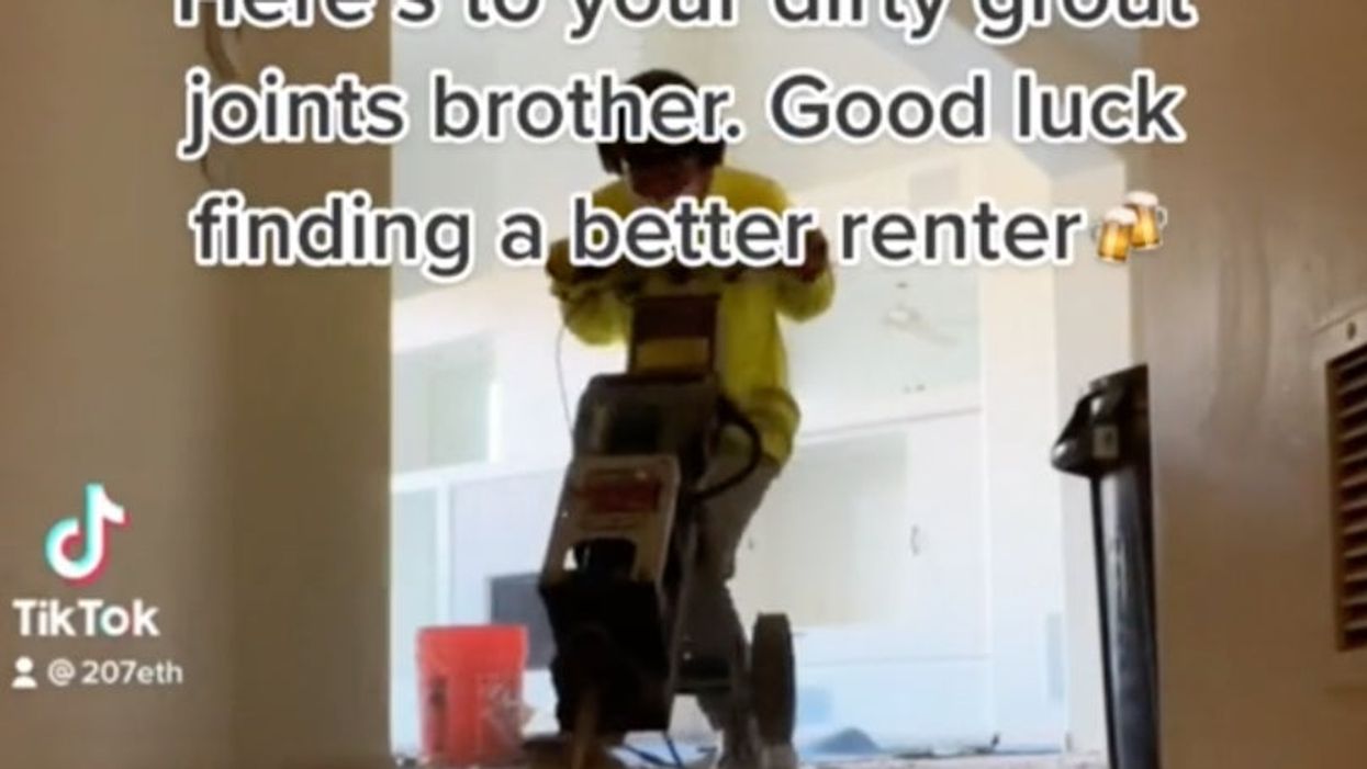 Tenant takes a jackhammer to kitchen floor after landlord kept his deposit over ‘dirty grouting’