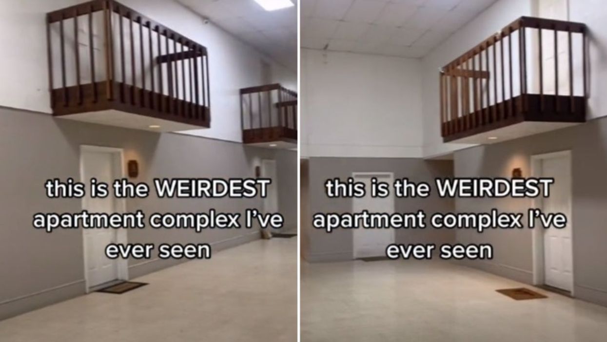 This apartment complex that has indoor balconies is creeping people out