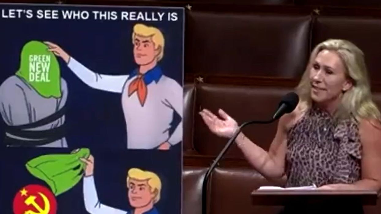 Marjorie Taylor Greene unveiled a Scooby-Doo meme in Congress and people are laughing at her, not with her