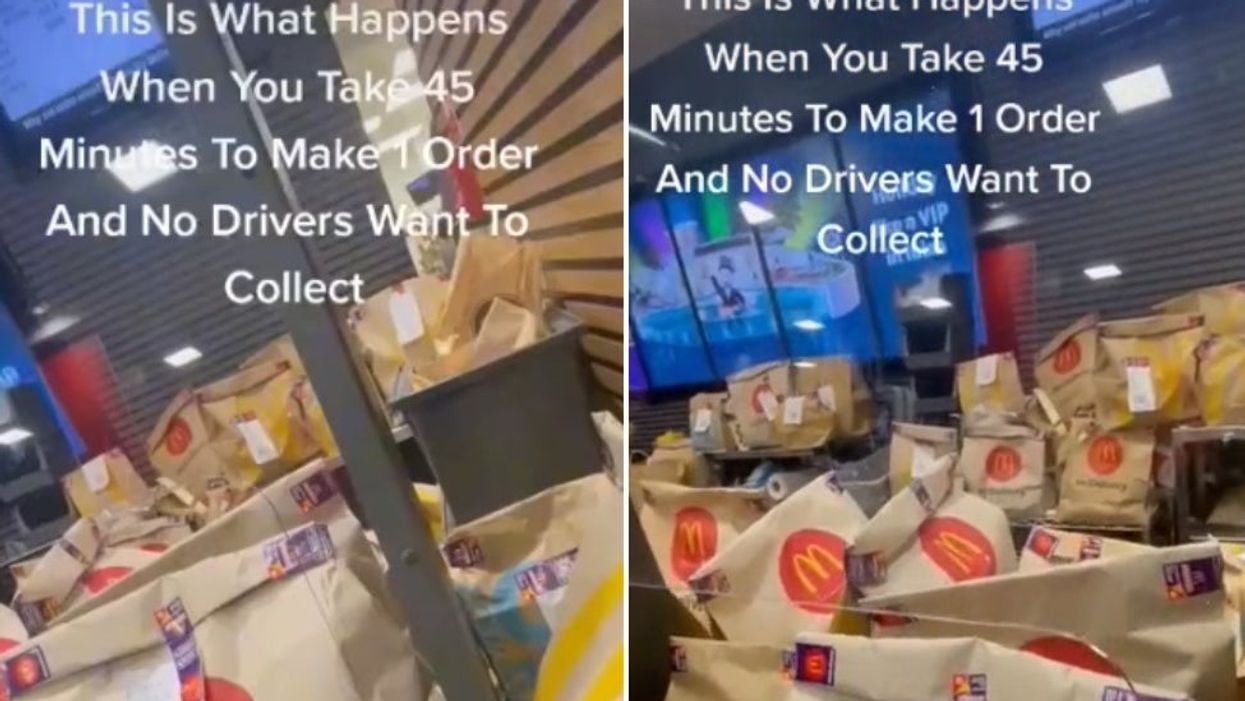 TikTok of a McDonald’s struggling to deal with orders sparks debate about delivering fast food