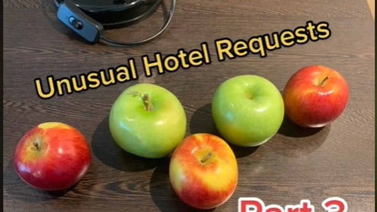 Hotel staff do not disappoint when inventing a game for man who wanted to ‘take his mind off work”