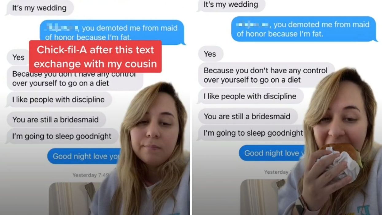 Maid of honour demoted because she is ‘fat’