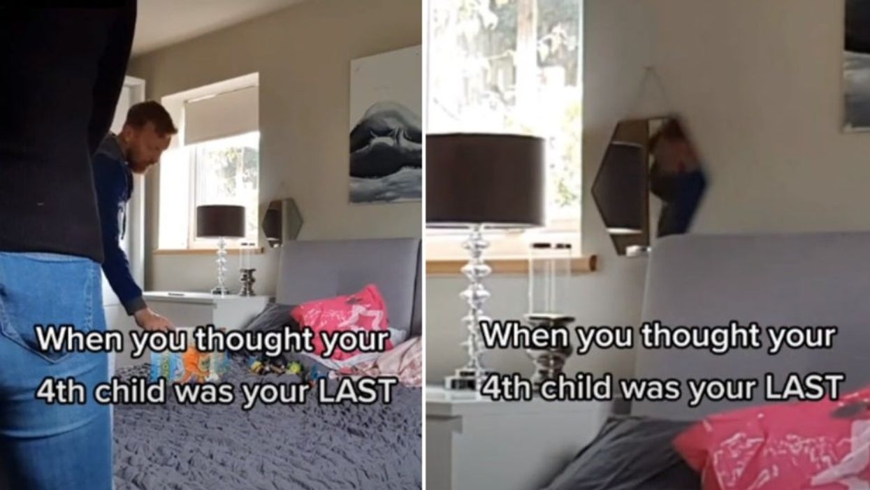 Husband’s reaction to discovering his wife is having a fifth baby is amazing