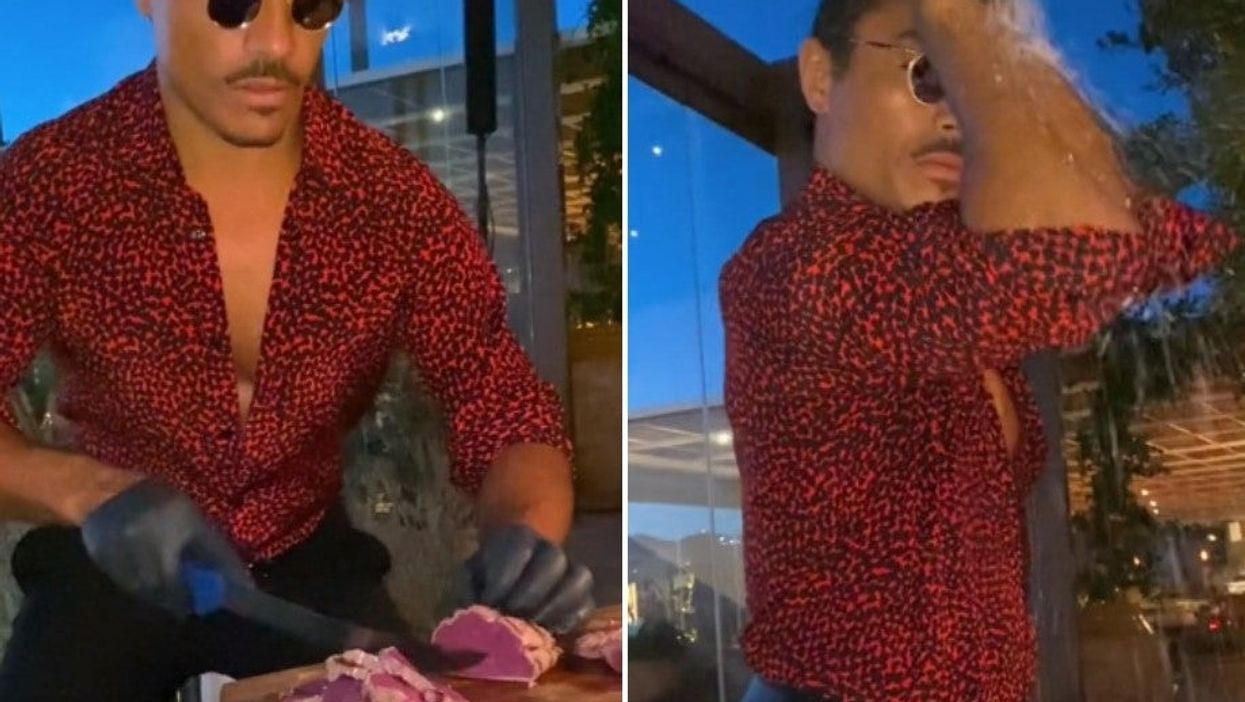 TikTok divided over video of Salt Bae serving up pricey steak at his new London restaurant