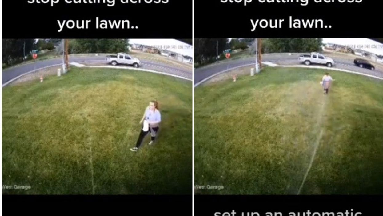 TikTok divided over man’s controversial method of stopping people walking on his lawn