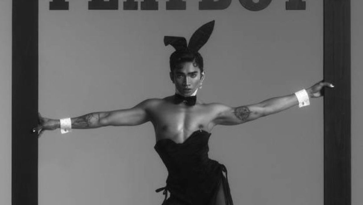 Playboy makes history by featuring gay man wearing iconic bunny outfit on cover
