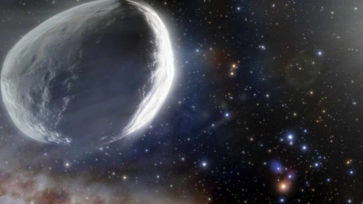 A comet the size of a small planet is currently hurtling towards our solar system