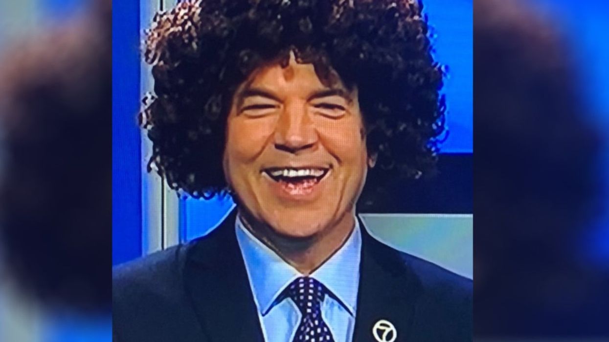 Two white news anchors were suspended after wearing afro-like wigs in 1970s-themed segment