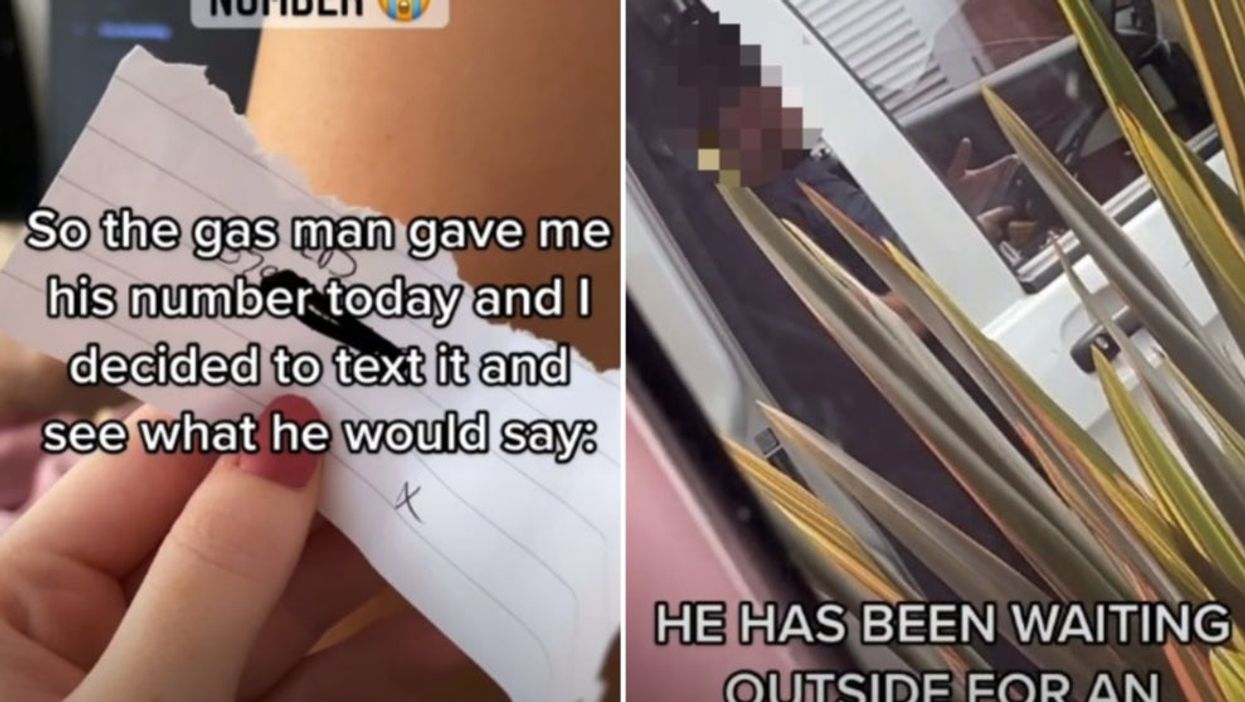 Woman reveals gas man sent her creepy text before waiting outside her house in disturbing TikTok